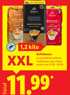  bellarom koffiebonen 20 beans caffee aroma strength espresso cremoso intense velvety certified arabica rood forest whole people natur 1 2 kilo xxl varieeren 