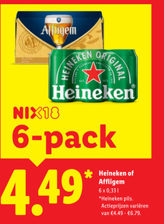 heineken affligem blikjes bier speciaalbieren 6 original nix18 pack pils varieeren 
