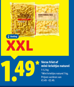  krieltjes patat 1 verse friet frites voorgebakken code mini naturel koeling xxl 2 varieeren 