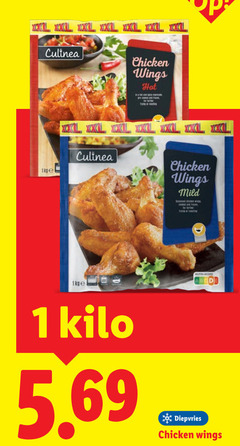  kipwings 1 xxl chicken wings hot mild kilo diepvries 