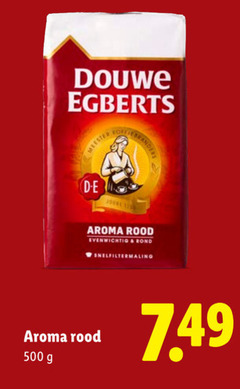  douwe egberts koffie 500 koffiebranders meester aroma rood evenwichtig rond snelfiltermaling 