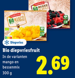  diepvriesfruit 300 bio mango mixed berries diepvries bessenmix 