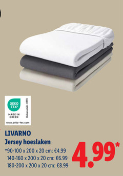  hoeslakens 20 200 green livarno jersey hoeslaken 90-100 cm 140-160 