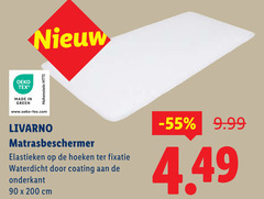  matrasbeschermer 90 200 hohenstein green livarno elastieken hoeken fixatie waterdicht coating cm 