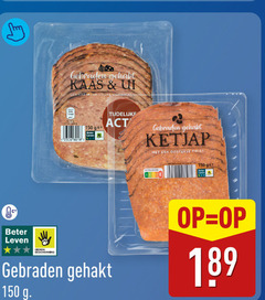  gebraden gehakt 150 8018 kaas ui karakteristieke combinatie ge beter leven ketjap oosterse twist dieren bescherming 