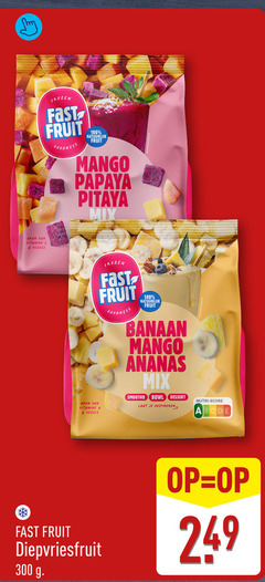  diepvriesfruit 100 300 vitamine vezels frozen fast fruit goodness natuurlijk mango papaya mix banaan ananas smoothie bowl inspireren dessert nutri score 