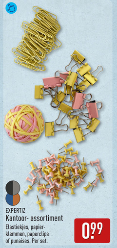  paperclips punaises kantoor assortiment elastiekjes papier klemmen 