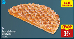  vlaai 6 ca. personen halve abrikozen rastervlaai stuk 