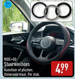  stuurhoes ride go kunstleer pluchen universele maat stuk 