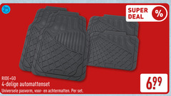  automatset 4 super deal ride go automattenset universele pasvorm achtermatten 