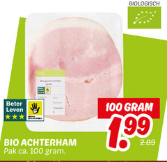  slagersachterham 100 biologisch bio biologische beter leven dieren bescherming 1 99 achterham pak ca. 