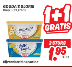  goudas glorie margarine 1 2 100 500 kuip halvarine volle pond stuks 