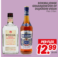  dujardin bokma jenever vieux 1 jardin jonge graanjenever fles liter mais blue label 12 99 