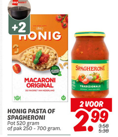  spagheroni honig pastasaus pasta 2 100 1867 tafel sings macaroni original favoriet nederland tradizionale sauce pour pot pak 