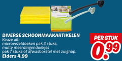  afwasborstel 3 7 universele schoonmaakartikelen microvezeldoeken pak stuks multy meerdingendoekjes zuignap elders stuk 99 