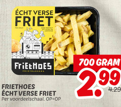  patat 700 verse friet oven airfryer bakkers voordeelschaal 