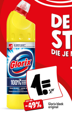  glorix bleekmiddel 1 2 100 200 dikste bleek langere werking longtemps nettoyage dikke original segment nederlandse markt december pour le base des 