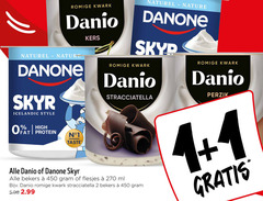  danone danio kwark 1 2 4 450 romige naturel nature skyr icelandic style protein taste kers skype stracciatella bekers ml perzik 
