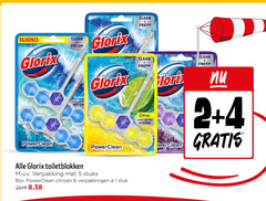  glorix toiletblok 1 2 4 5 6 valuepack clean fresh ocean hygiene citrus lasting toiletblokken stuks citroen stuk 