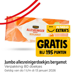  vochtige schoonmaakdoekjes 1 13 80 jumbo allesreiniger doekjes bergamot schoon plastic punten januari 