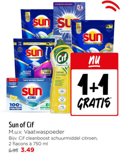 cif sun schuurmiddel vaatwasmiddel 1 2 8 100 750 hygienisch schoon brilliant shine cleaning short eco machine nettoie ontkalker new all improved formula protects active oxygen 72h stains effective 99 save water energy natura with bio anti calc action cleanboost cream citrus hardnekkige des les vaatwaspoeder citroen ml 