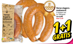  rookworst 1 2 250 verse traditioneel recept score goud slagers stukken ca. 