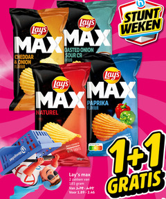  lays chips 1 2 cheddar onion flavour sour cr weken naturel paprika crunch taste nutri score zakken may 