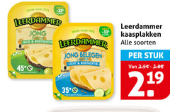  leerdammer kaasplakken 35 45 219 plastic jong mild nootachtig belegen lightlife licht soorten stuk 