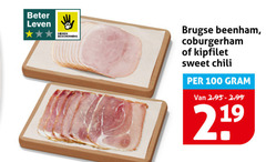  beenham 19 100 beter leven dieren bescherming brugse coburgerham kipfilet sweet chili 