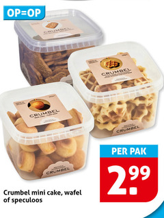  speculaas cake mini wafel speculoos pak 