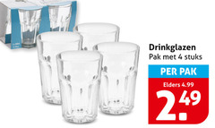  glazen 4 drinkglazen pak stuks elders 