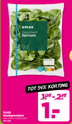  spinazie 3 200 gewassen min pan wok planet nutri score proof kookgroenten zakken zak 
