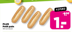  petit pains 4 eur stuks pain wit bruin 