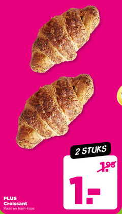  croissants 2 croissant kaas ham stuks 