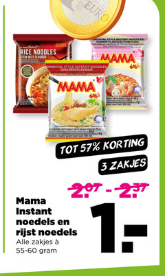  mama noodles 3 350 instant oriental style shrimp flavour tom yum rice beef chicken halt hold contents soit zakjes noedels rijst 