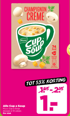  unox cup a soup soep 4 10 42 100 champignon knorr 3x mok ml doosjes zakjes stuk 