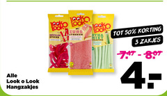  look-o-look snoep 3 50 hangzakjes gevulde sticks zure aardbei staafjes watermeloen zakjes 