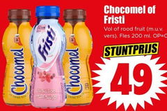  chocomel fristi chocolademelk drinkyoghurt 200 enige fruits rouges calcium rood fruit vers fles ml 