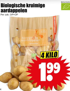  aardappelen 4 biologische kruimige zak natuurlijk biologisch kilo 