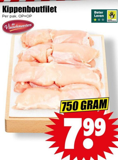  kipdijfilet 750 pak vleeschmeesters beter leven bescherming 