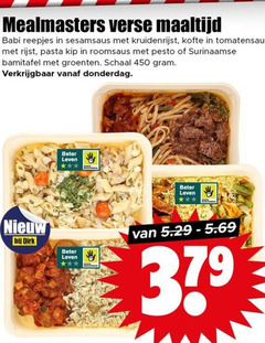  surinaamse maaltijd 379 450 verse babi reepjes sesamsaus kofte tomatensaus rijst pasta kip roomsaus pesto groenten schaal beter leven 