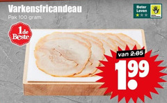  gebraden fricandeau 100 varkensfricandeau pak beter leven 