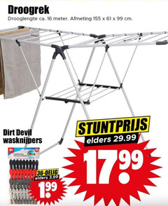  droogrek 16 36 99 drooglengte ca. meter cm devil wasknijpers clothes delig elders 3.99 19 