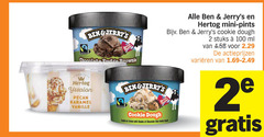  hertog ben and jerrys ijsbekers 2 100 fairtrade chocola budda brownie mini pints cookie dough stuks ml varieeren yssalon pecan karamel vanille villa ice cream with chunks chocolate chip 