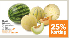 klik op dit plaatje voor een vergroting en voor vergelijkbare aanbiedingen gerelateerd aan
meloen 25 meloenen galiameloen stuk varieeren meloen 25 meloenen galiameloen stuk varieeren
