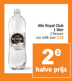  royal club frisdrank 1 2 suiker classic liter flessen halve 