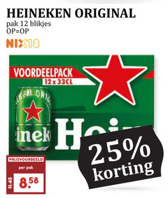  heineken blikjes bier 12 25 original pak nix18 orig hei 