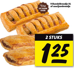  2 vers oven frikandelbroodje xl saucijzenbroodje stuks 
