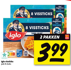  iglo vissticks 2 8 10 100 kapitein nutri score diepvries pak stuks gecertificeerd duurzame www.sc.org diepgevroren versheid filet pakken 