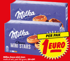  milka biscuit 150 with alpine milk chocolate choco mini stars 4x melk wit pak 